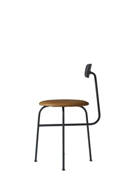 Audo Copenhagen Afteroom chair 4, black, brown leather