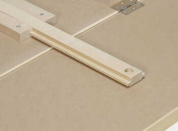 Artek Aalto foldable table DL81C, birch - pistachio/olive linoleum