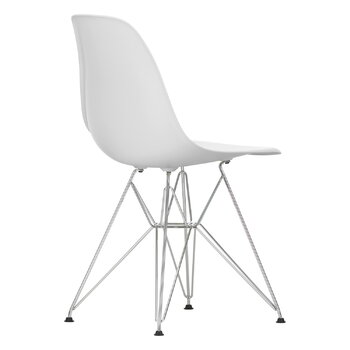 Vitra Eames DSR stol, cotton white RE - krom