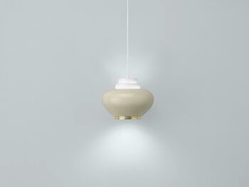 Artek Aalto pendant lamp A333 "Turnip", white - linen, extra image