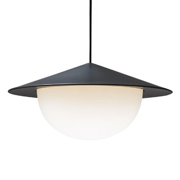 AGO Alley pendant, integrated LED, large, charcoal