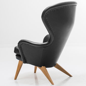 Ornäs Siesta lounge chair, oak - black leather Sørensen