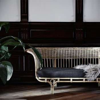 Sika-Design Belladonna sofa, dark grey seat cushion