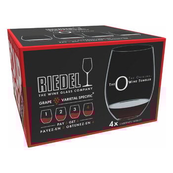 Riedel Bicchiere da vino rosso O Cabernet / Merlot, 4 pz., immagine extra