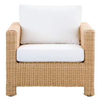 Sika-Design Carrie loungefåtölj, naturlig - vit