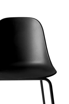 Audo Copenhagen Chaise de bar Harbour 75 cm, noir - acier noir