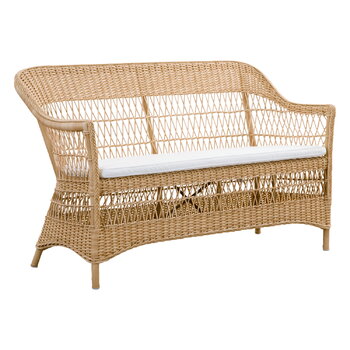 Sika-Design Charlot 2-istuttava sohva, luonnonvärinen - valkoinen