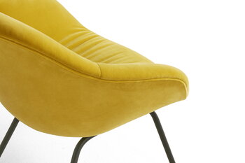 HAY About A Lounge Chair AAL87 Soft, black - Lola yellow