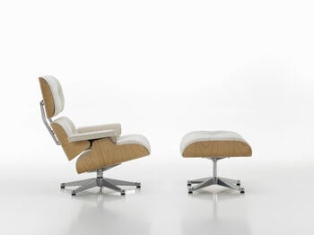 Vitra Eames Lounge Chair & Ottoman, new size, chestnut - Nubia cream/sand, extra image