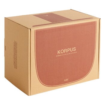 HAY Korpus seinähylly S, 1 koukku, brick red