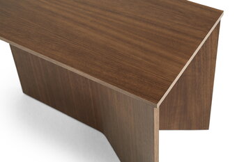 HAY Slit Wood Oblong pöytä, 50 x 28 cm, lakattu pähkinä
