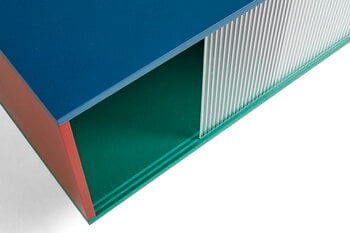 HAY Colour Cabinet kaappi lasiovilla, 180 cm, monivärinen