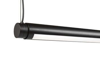 HAY Factor Linear taklampa, Diffused 1500, mjuk svart