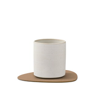 LIND DNA Tappeto in vetro Curve, nougat Pelle Corduroy, immagine extra