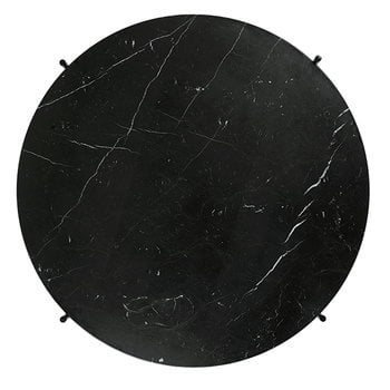 GUBI TS sohvapöytä, 80 cm, messinki - musta marmori