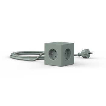 Avolt Square 1 USB extension cord, oak green