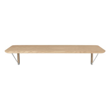 Carl Hansen & Søn AB019 työpöytä, 120 x 60 cm, valkoölytty tammi - ruostumaton teräs, tuotteen lisäkuva