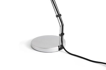 HAY Cupola desk lamp, clear anodised aluminium