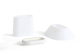 HAY Drome table lamp, white opal acrylic