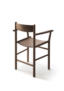 Nikari Akademia Armrest chair, lacquered smoked oak