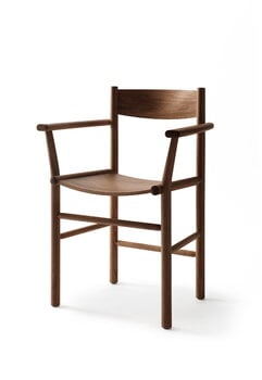 Nikari Akademia Armrest chair, lacquered smoked oak