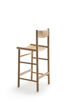 Nikari Akademia High bar chair, 65 cm, lacquered oak