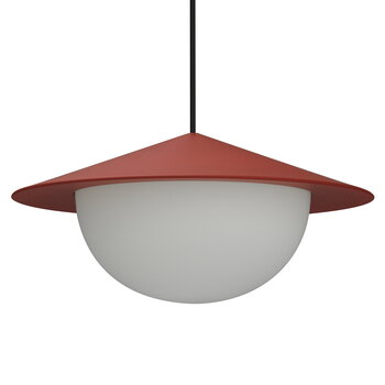 AGO Alley pendant, integrated LED, large, brick red