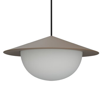 AGO Alley pendant, integrated LED, large, mud grey