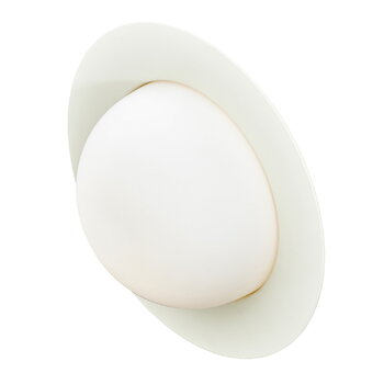AGO Alley wall lamp, integrated LED, large, egg white
