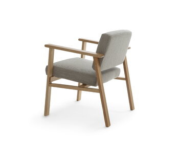 Nikari Archetyp Lobby chair, oak - grey Steelcut Trio 616, extra image