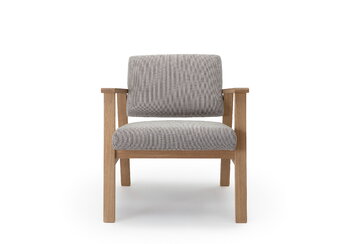 Nikari Archetyp Lobby chair, oak - grey Steelcut Trio 616, extra image