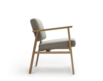 Nikari Archetyp Lobby chair, oak - grey Steelcut Trio 616, extra image