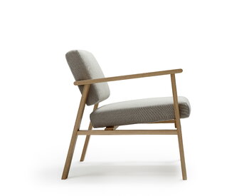 Nikari Archetyp Lounge chair, oak - grey Steelcut Trio 616, extra image