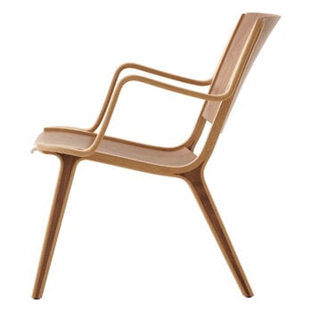 &Tradition AX HM11 lounge chair with armrest, oak - walnut