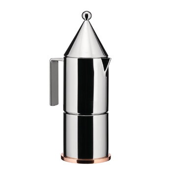 Alessi La Conica espresso coffee maker, 3 cups, steel, extra image