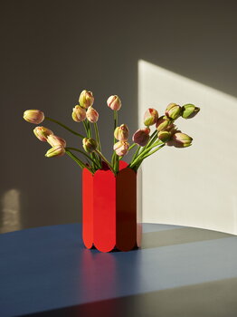HAY Arcs vase, red