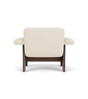 Audo Copenhagen Brasilia lounge chair, low back, dark stained oak - Baru white 0200, extra image