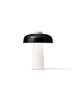 Audo Copenhagen Reverse Tischlampe, Schwarz – Carrara-Marmor