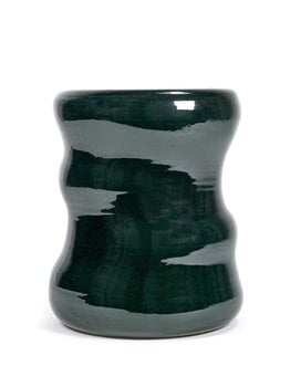 Serax Pawn Organic stool, 34 cm, dark green