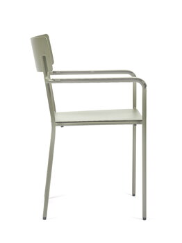 Serax August chair with armrests, narrow, green