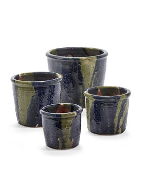 Serax Glazed Shades kukkaruukku, L, sininen - harmaa, tuotteen lisäkuva