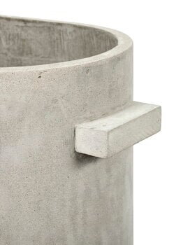 Serax Vaso in cemento ovale, 34 x 23 cm, grigio