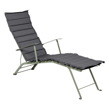 Fermob Bistro Metal Basics chaise longue seat cushion, midnight grey