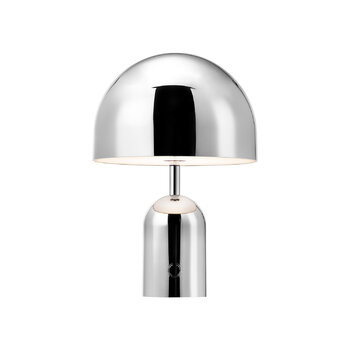 Tom Dixon Bell bärbar LED-bordslampa, silver, extrabild