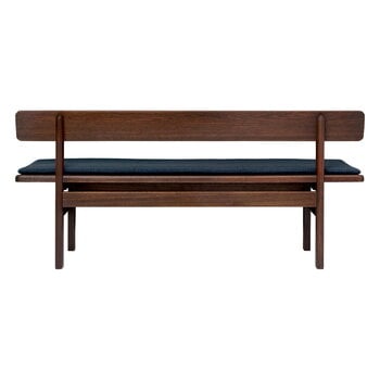 Carl Hansen & Søn BM0699 Asserbo bench w. backrest, 170 cm, dark oiled eucalyptus