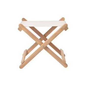 Carl Hansen & Søn BM5768 Deck chair footstool, teak - off-white