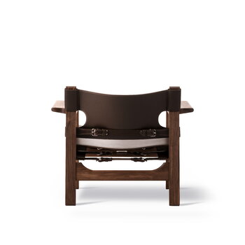 Fredericia The Spanish Chair, pelle di cavallo marrone scuro - noce oliato, immagine extra