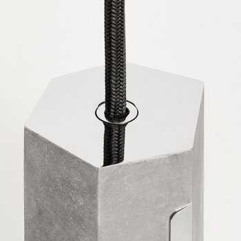 Tala Basalt Single pendant, stainless steel