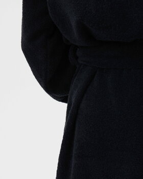 Tekla Hooded bathrobe, black