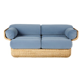 GUBI Basket 2-seater sofa, rattan - Sunday 002